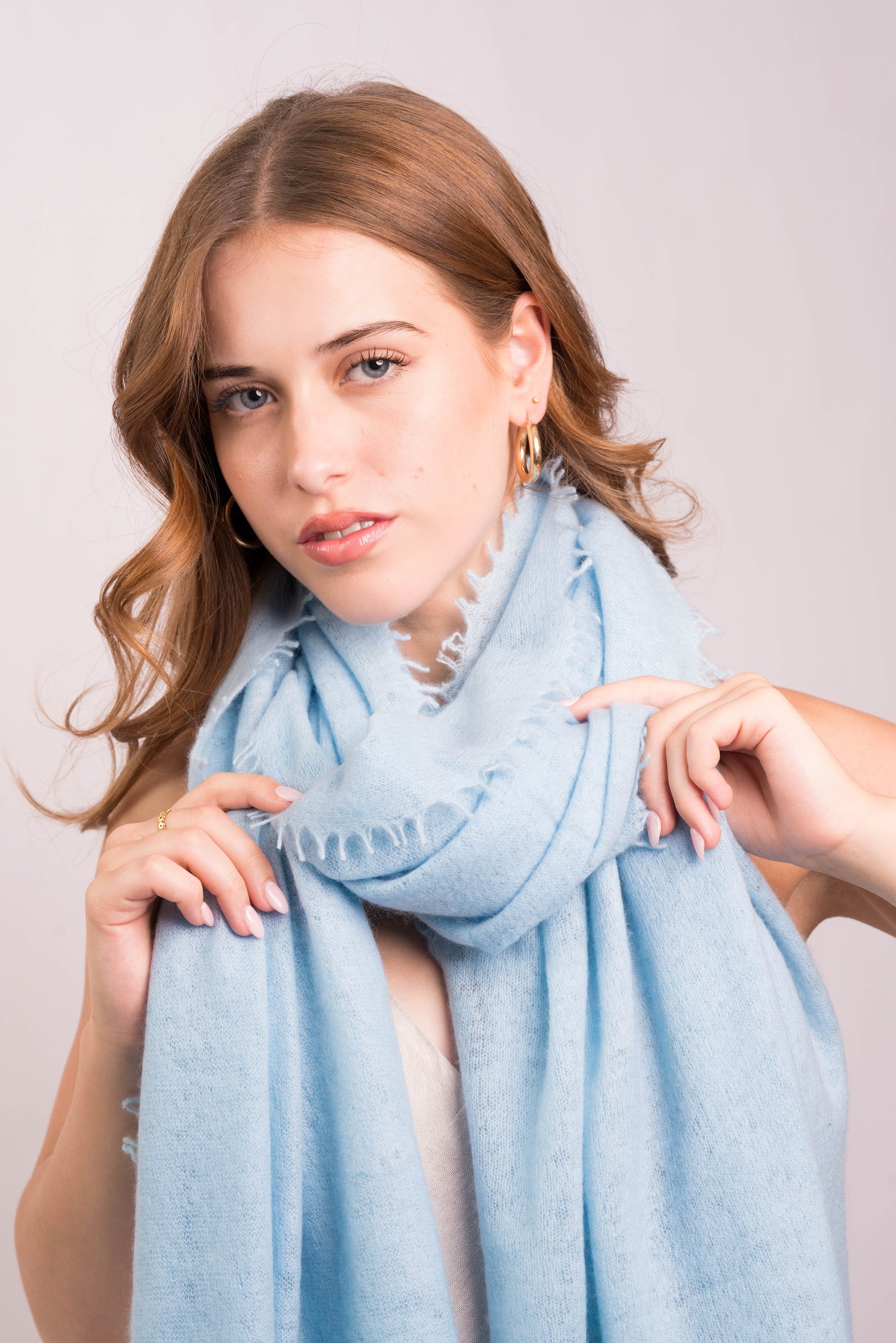 Sky Breeze Felted Wrap