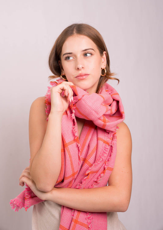 Checked Scarf
