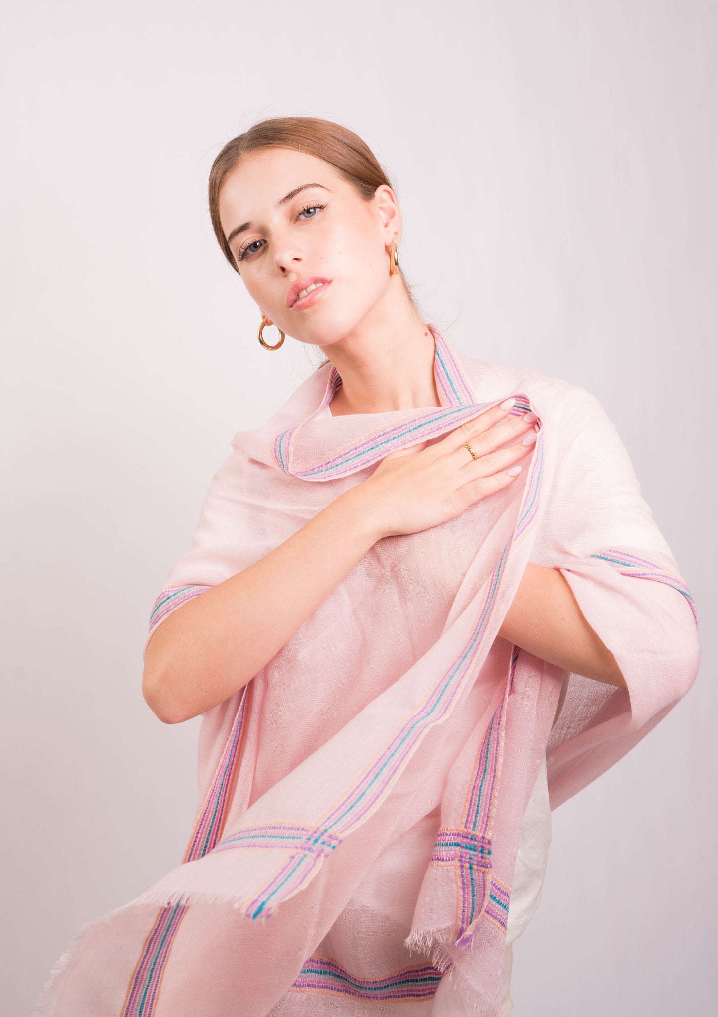 Gypsy Border Blush Scarf