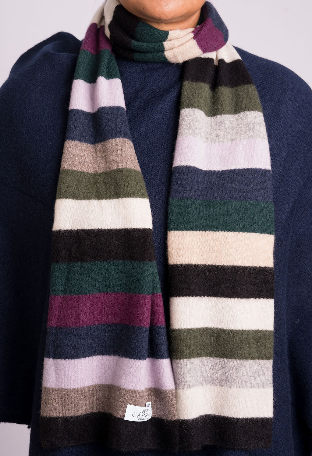 Stripe Cashmere Scarf – Caprus Cashmere