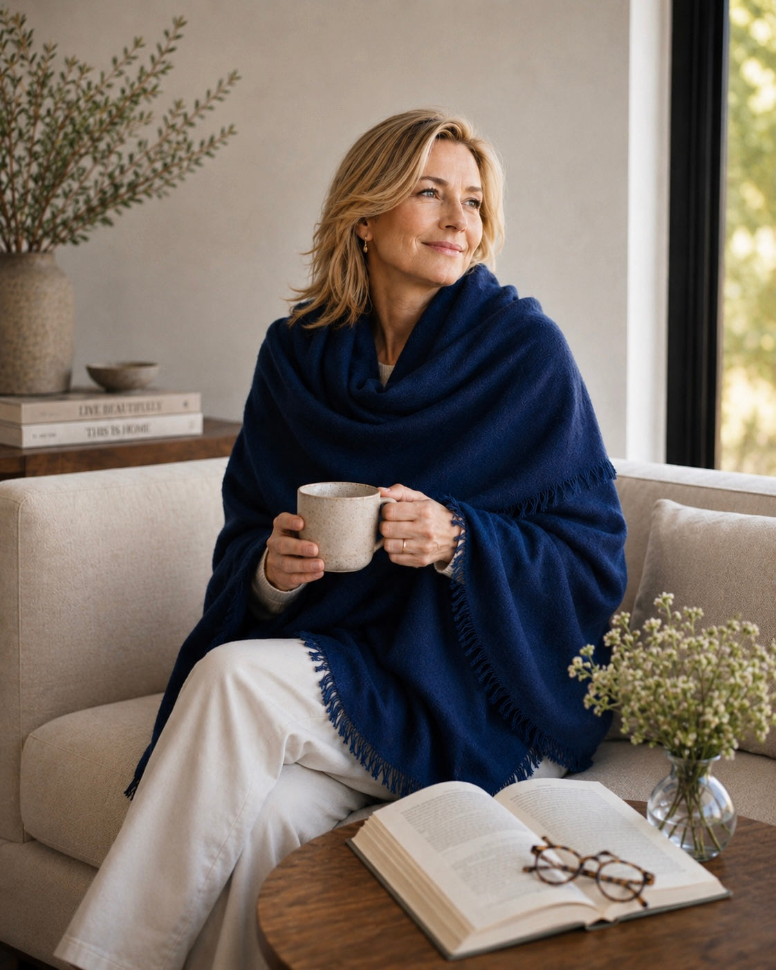 Felted Cashmere Wrap