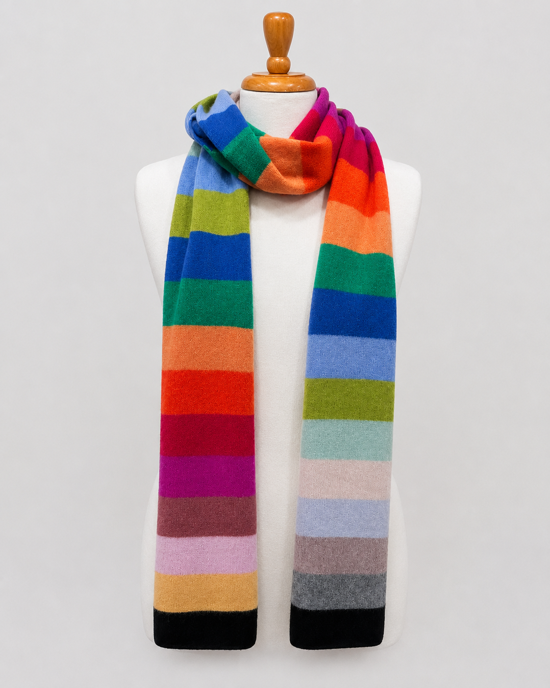Vivid Horizon One-of-a-Kind Cashmere Scarf