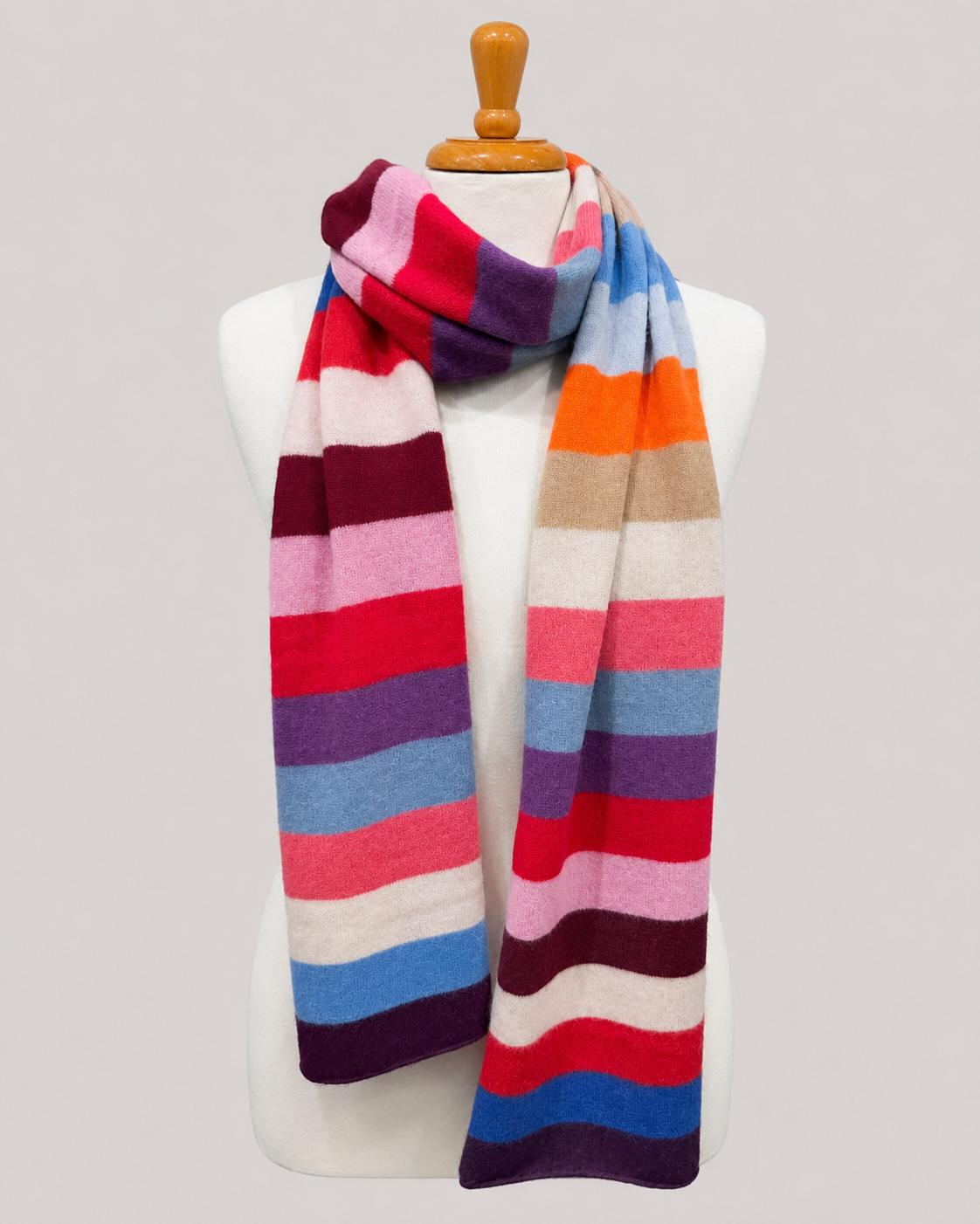 Vivid Horizon One-of-a-Kind Cashmere Scarf