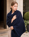 Navy Luxe Cashmere Wrap