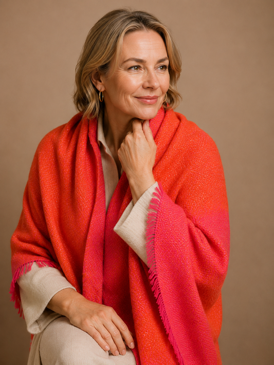 Tangerine Meera Double Block Wrap