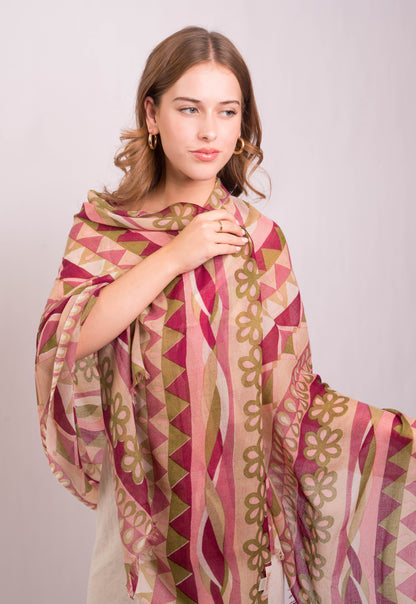 Sunset Mirage Cashmere Wrap