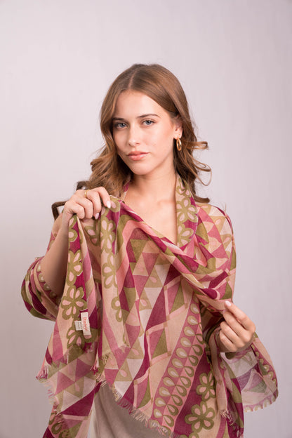 Sunset Mirage Cashmere Wrap