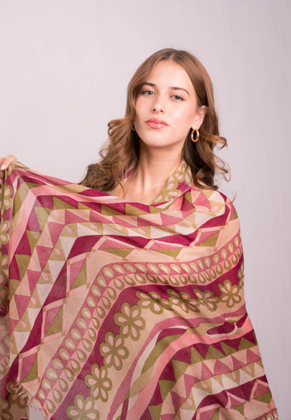 Sunset Mirage Cashmere Wrap