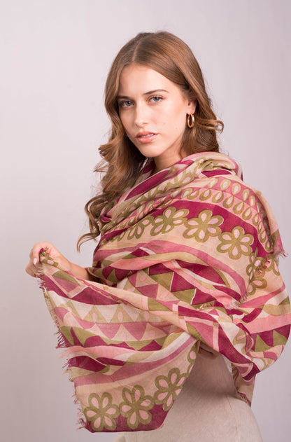 Sunset Mirage Cashmere Wrap