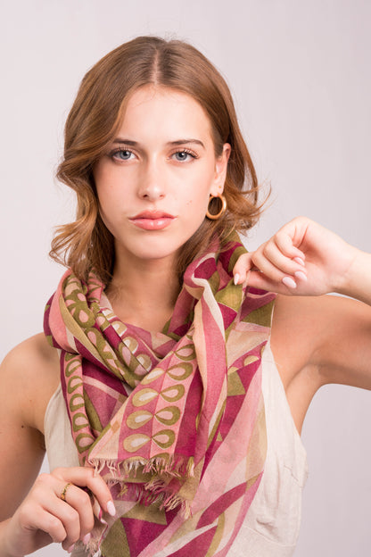 Sunset Mirage Cashmere Wrap
