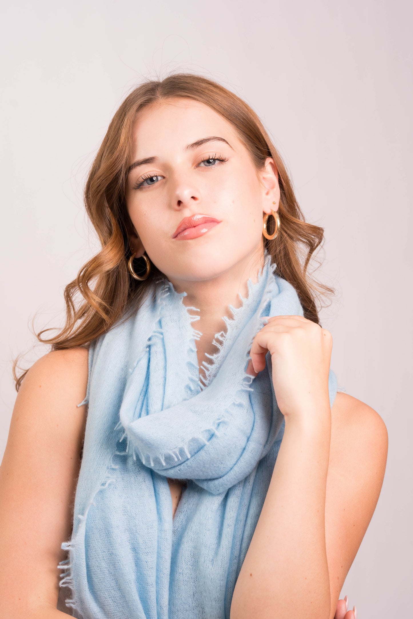 Sky Breeze Felted Wrap