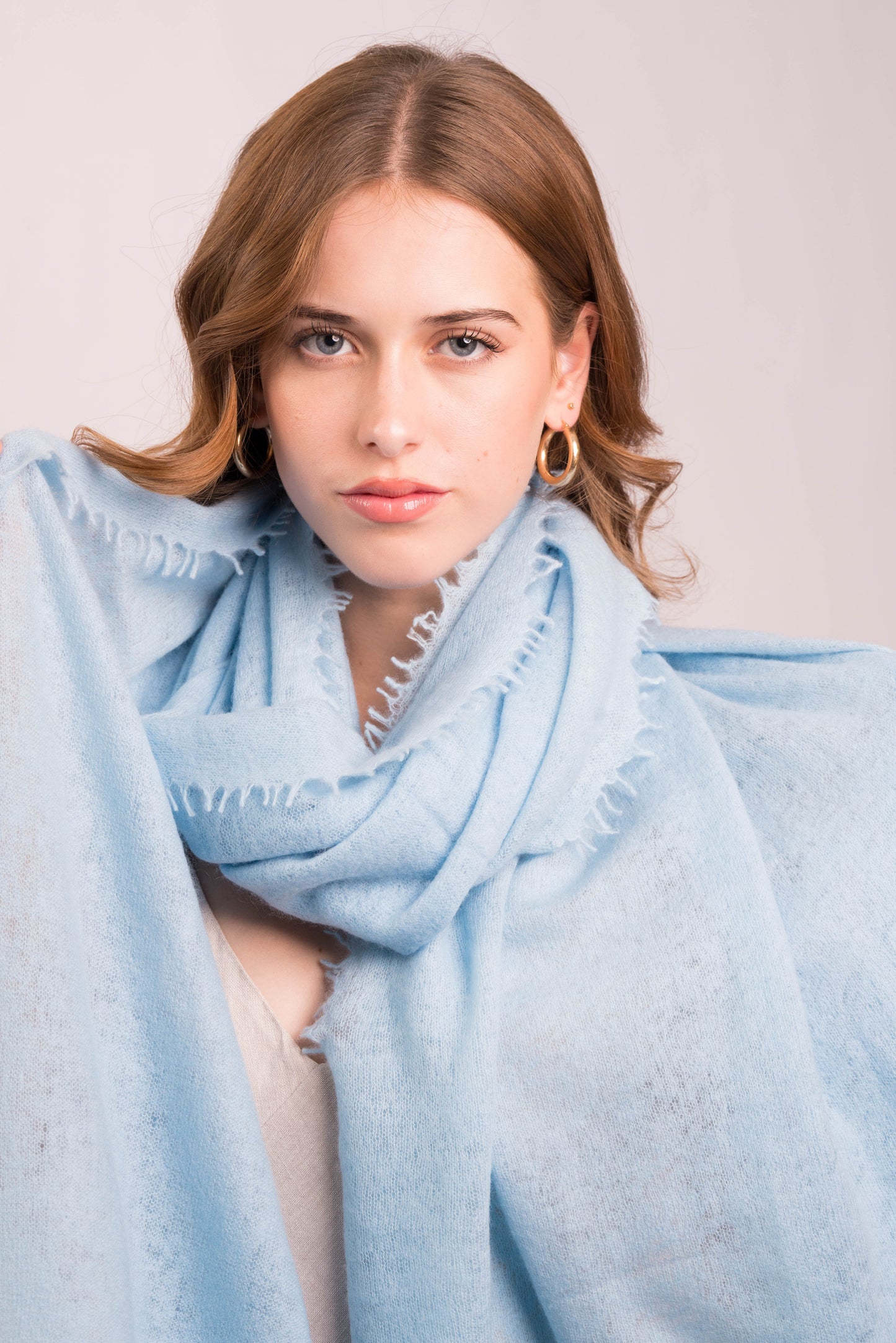 Sky Breeze Felted Wrap