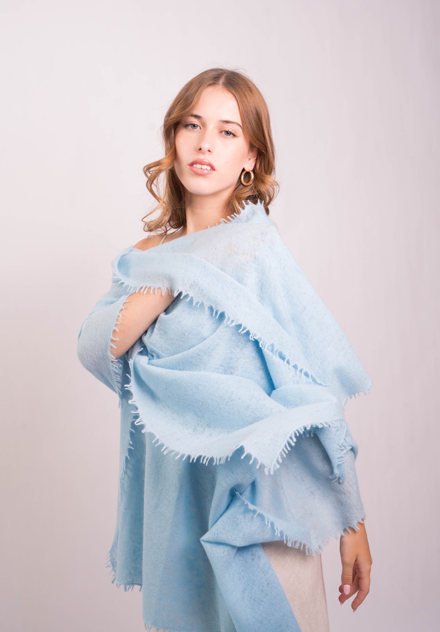 Sky Breeze Felted Wrap