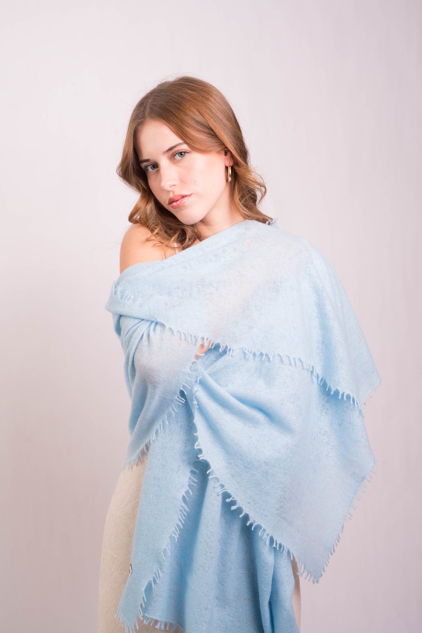 Sky Breeze Felted Wrap