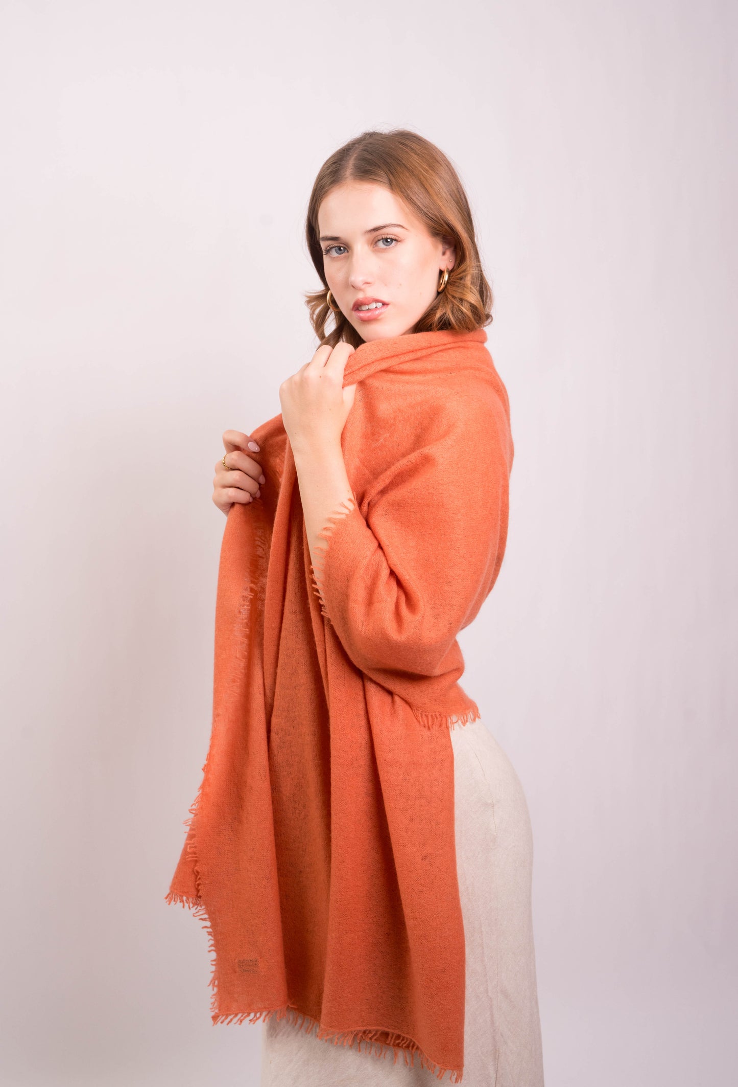 Autumn Felted Cashmere Wrap