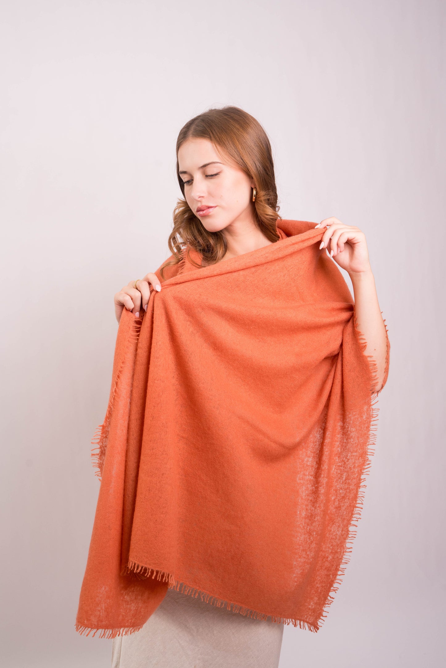 Autumn Felted Cashmere Wrap