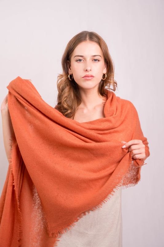 Autumn Felted Cashmere Wrap