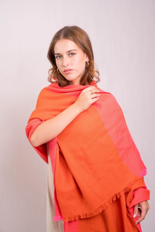 Tangerine Meera Double Block Wrap