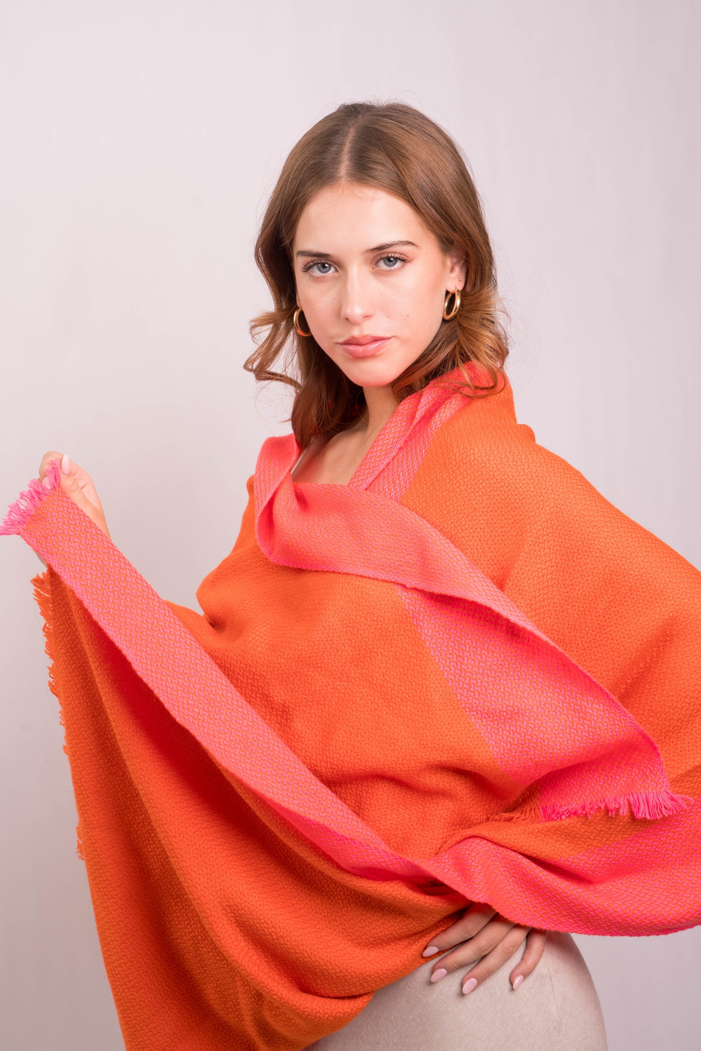 Tangerine Meera Double Block Wrap