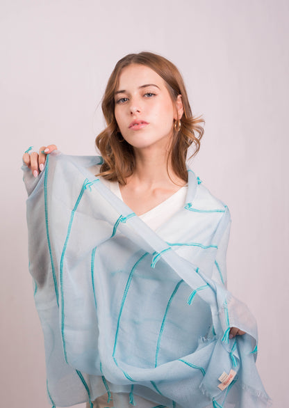 Gypsy Stripe Sky Scarf