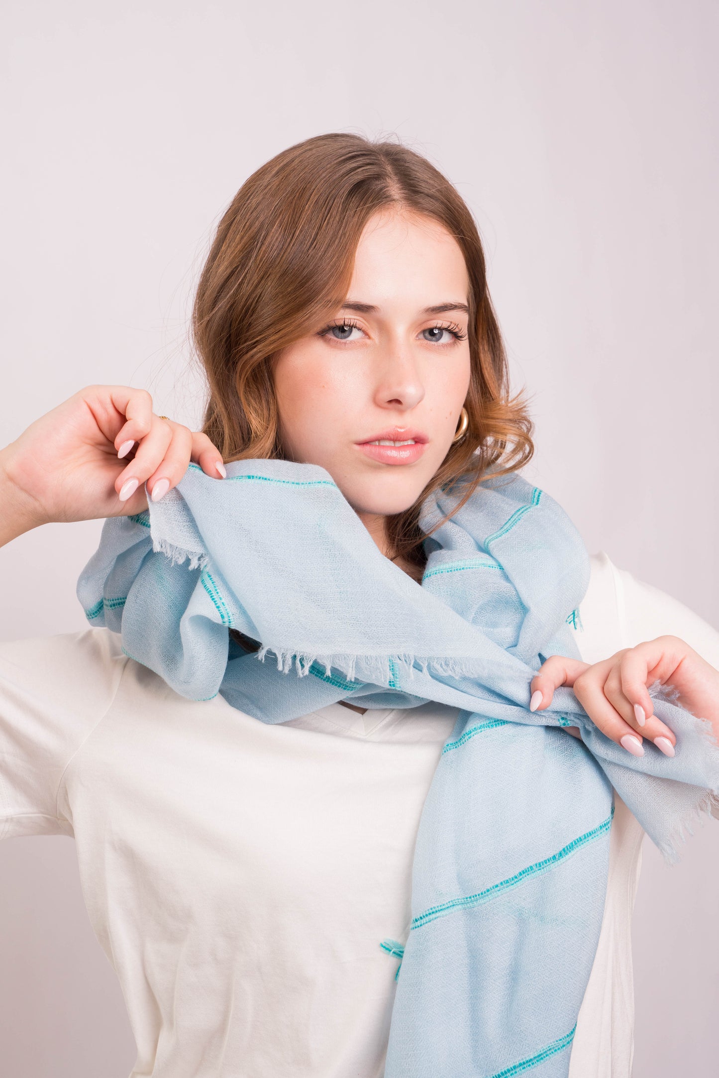 Gypsy Stripe Sky Scarf