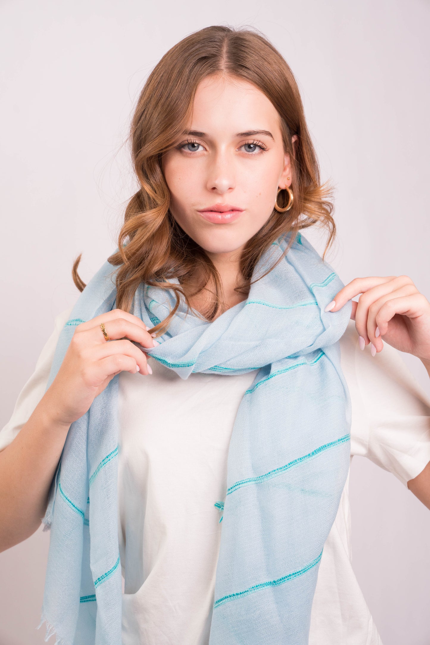 Gypsy Stripe Sky Scarf