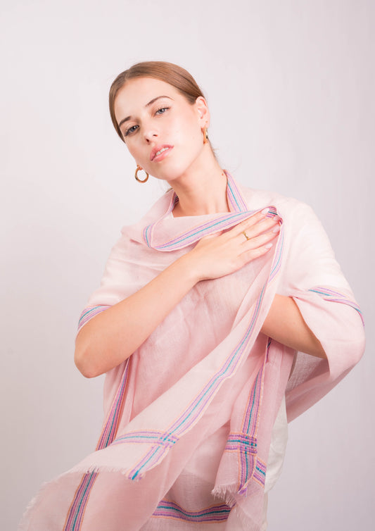 Gypsy Border Blush Scarf