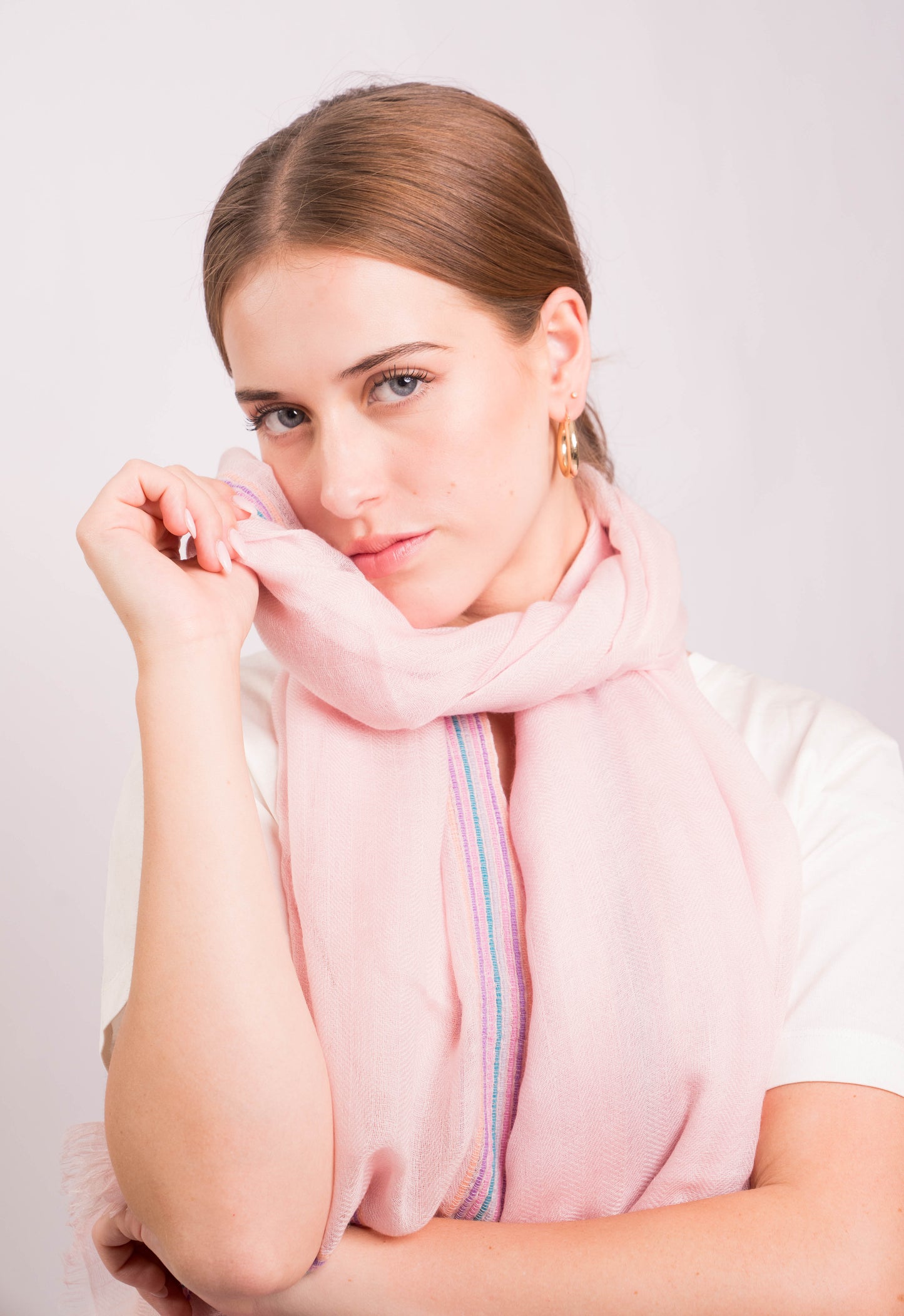 Gypsy Border Blush Scarf