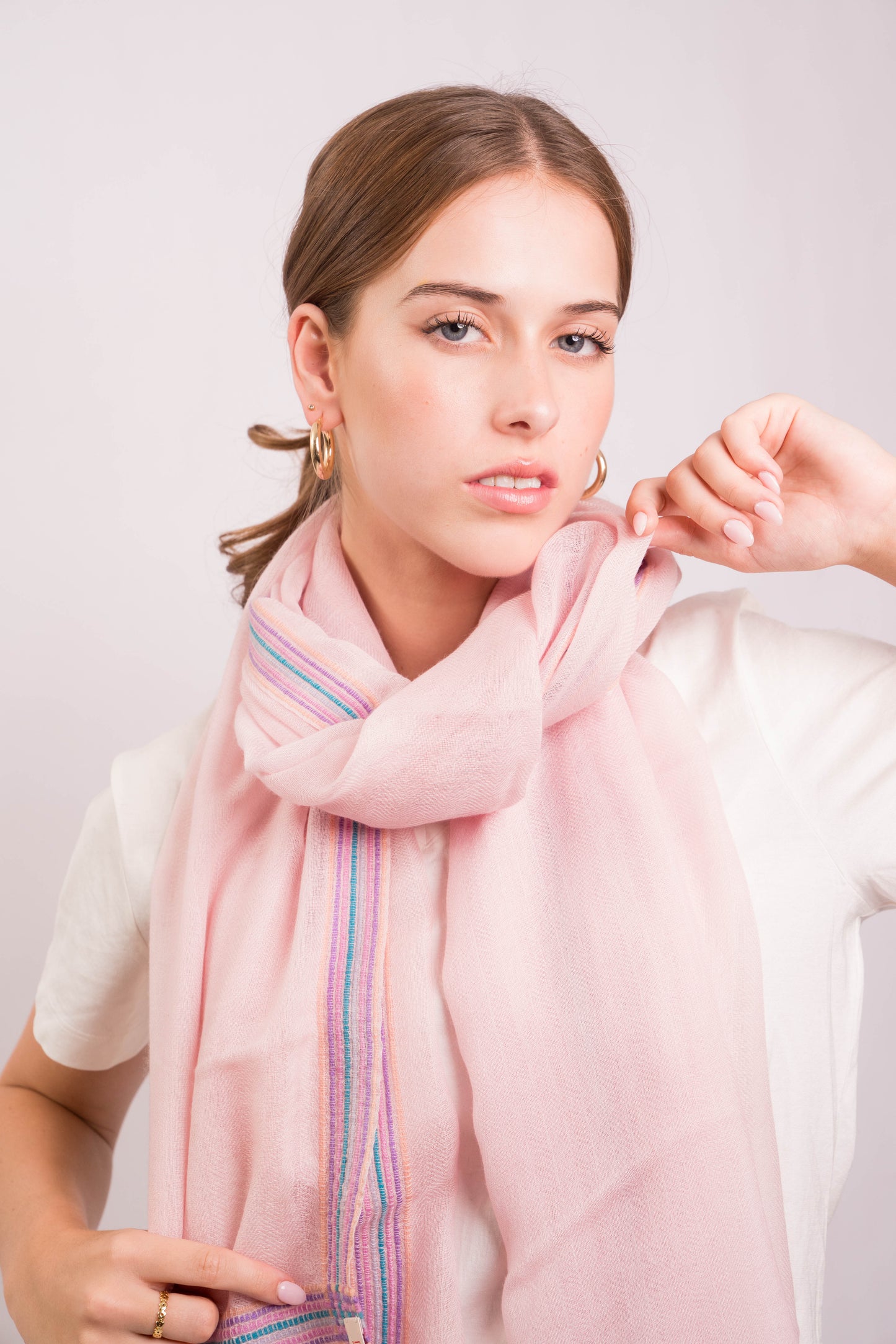 Gypsy Border Blush Scarf