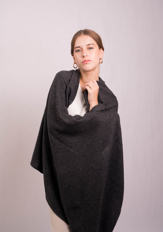 Charcoal Luxe Travel Wrap