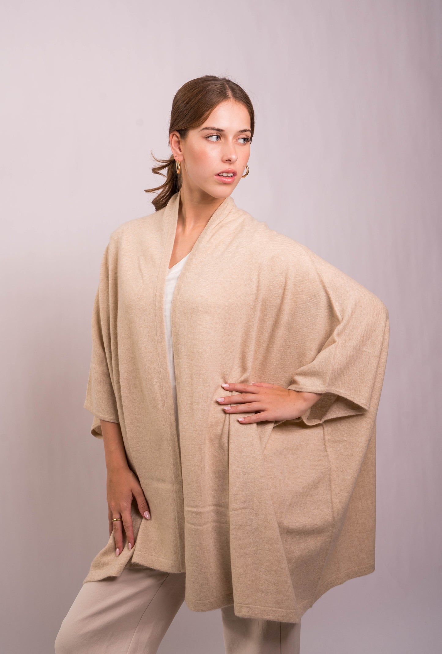 Champagne Drape Kimono