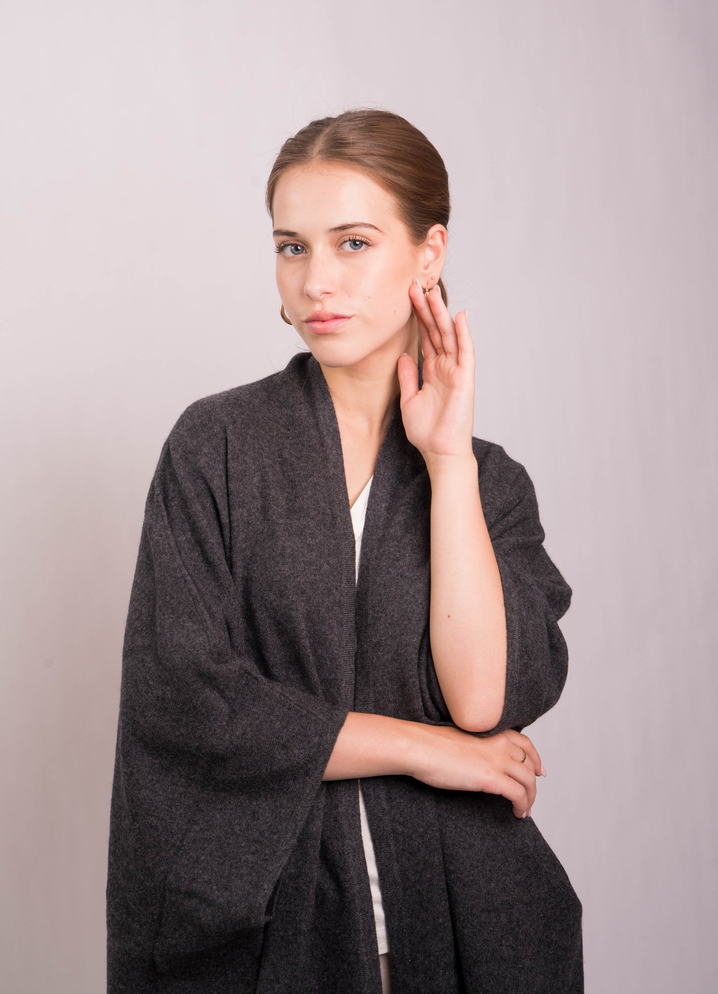 Graphite Luxe Kimono