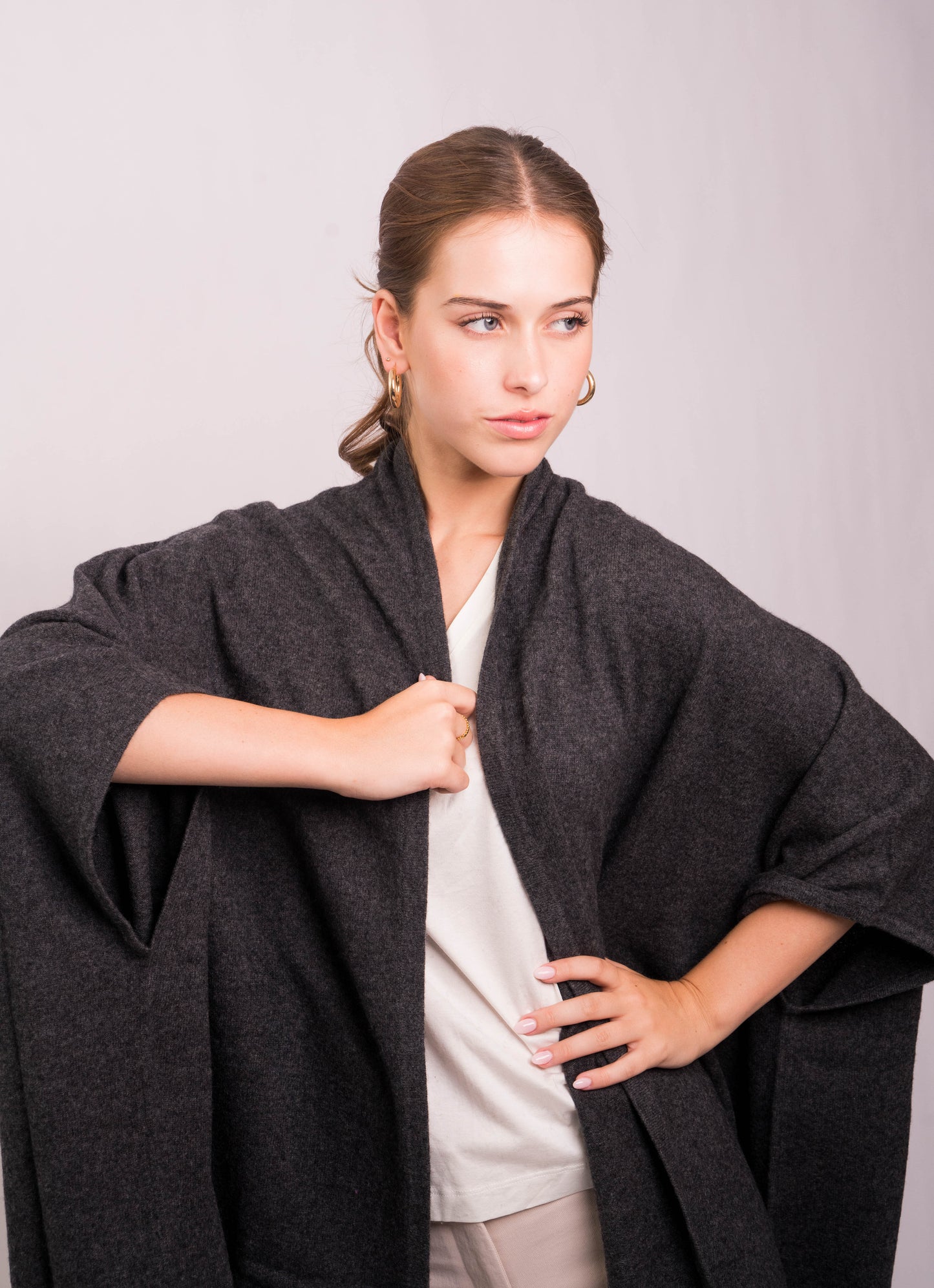 Graphite Luxe Kimono