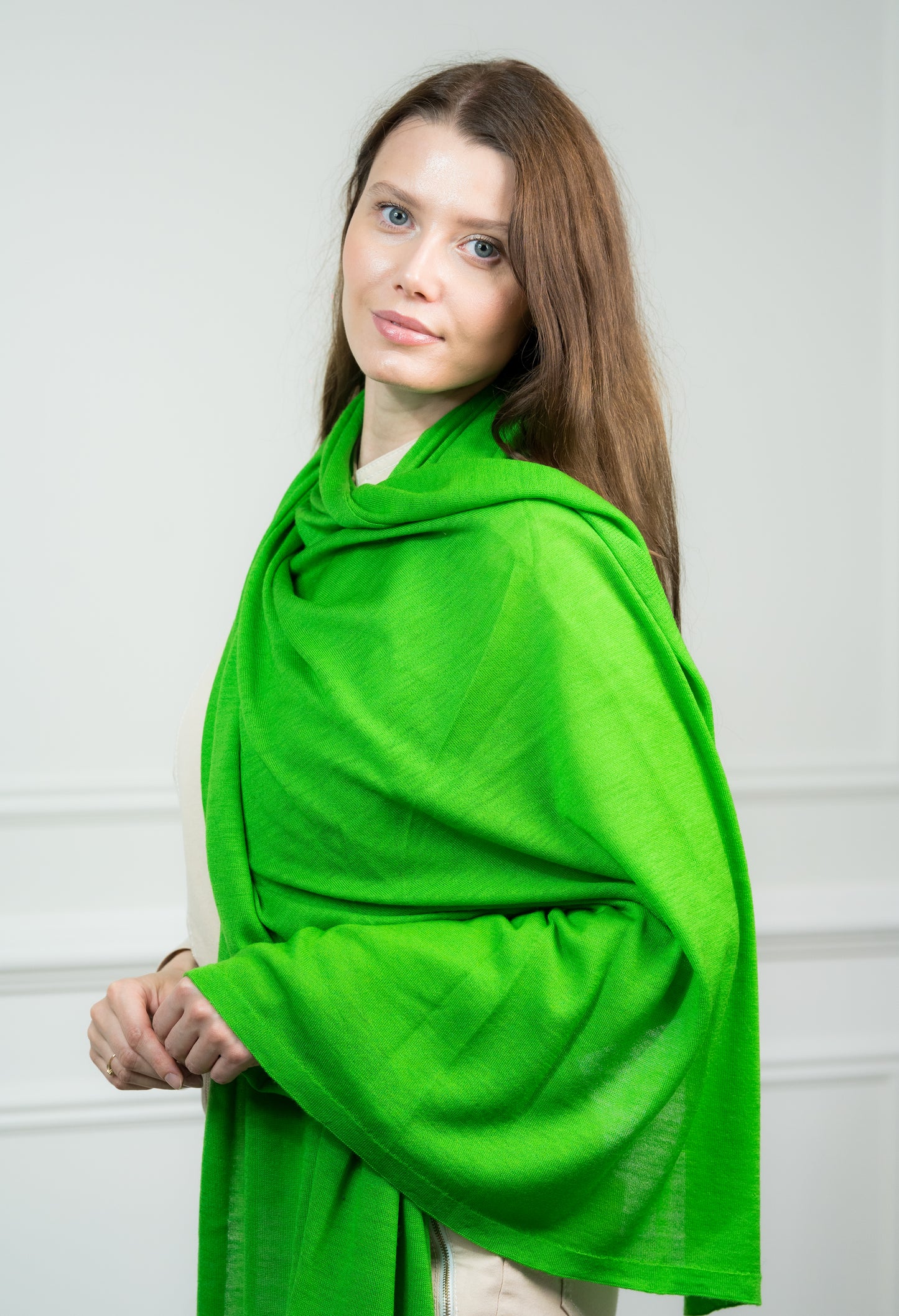 Fine Knitted Cashmere Wrap