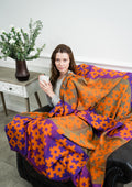 Burnt Orange Wool Throw